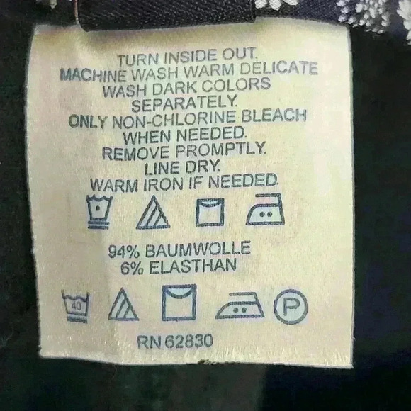 Lands end women's black side zip black tapered pants size 8P - Picture 8 of 8